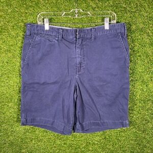 Polo Ralph Lauren Relaxed Fit Navy Blue Chino Shorts Mens Size 34